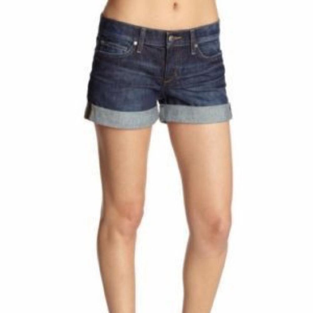 Joe's Jeans Womens Sammy Cuffed Low Rise Short Shorts Stretch Comfy Cotton Denim